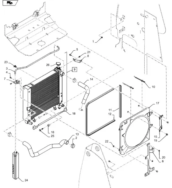 51541195 - патрубок системы охлаждения