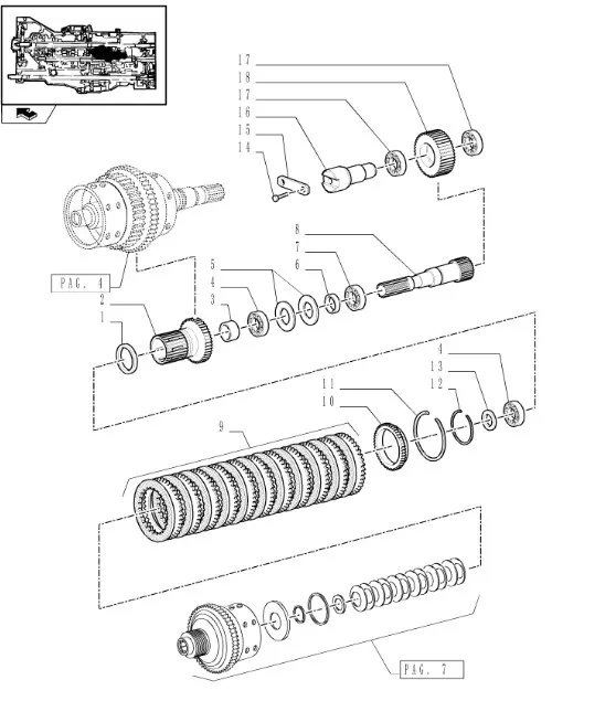 5185169 - Вал с шлицами